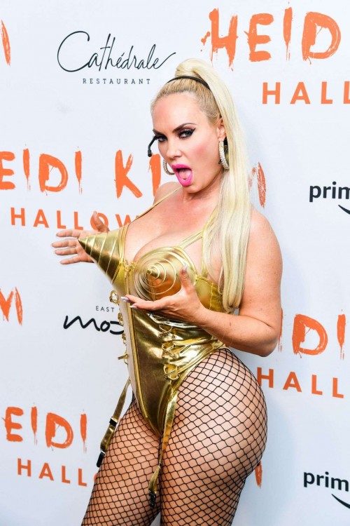 Nicole Coco Austin Cameltoe at Halloween Party