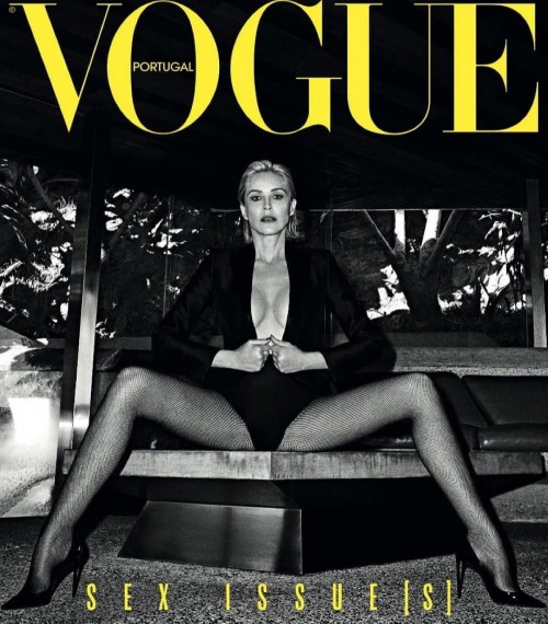 Sharon Stone Topless Vogue