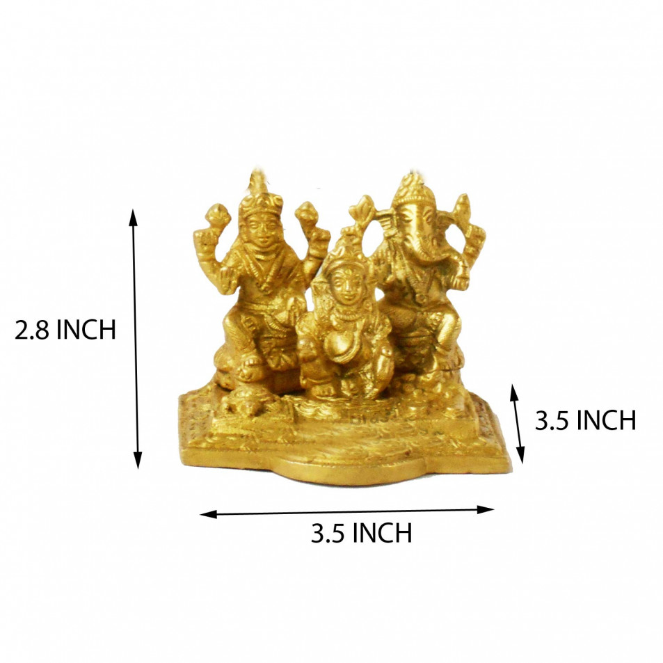 Salvus App SOLUTIONS® Brass Laxmi Ganesh Ji with Kuber Maharaj in Brass Finish - Height 2.8 Inch
https://www.amazon.in/Salvus-SOLUTIONS%C2%AE-Ganesh-Maharaj-Finish/dp/B08FXKDB6F -
The connection among workmanship and religion has consistently been a close. They state that craftsmanship is the most flawless portrayal of religion and why not. The sculptures of the divine beings help us in associating our sculptures profoundly in the visual structure. In this way, here we bring this arrangement of metal Lakshmi Ganesh Kuber sculpture to make your life ideal for information/music/flourishing. 
#BrassLaxmiGaneshJiWithKuber