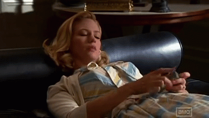 January Jones Smoking Gifs From Mad Men (5)