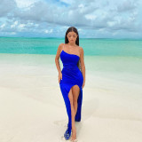 Demi-Rose-Mawby-Sexy-In-Blue-Dress-3