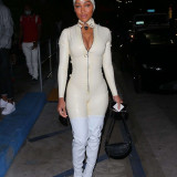Meagan-Good-Busty-In-White-Catsuit-For-Halloween-2020-4