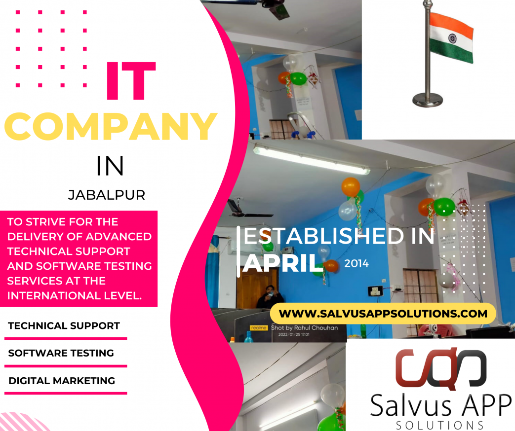 IT Company In Jabalpur

http://salvusappsolutions.com

Salvus App Solutions Is A Cluster Of Excellent Individuals Dedicated To Set Out The Extra Miles To Guarantee Elevated Production. Our Purpose Is To Give Advanced Solutions That Give You Worth For Your Wealth. We Deliver An Absolute Conclusion To End Solution, Instigating From Conception To Employment And Continuation.

#ITCompanyInJabalpur