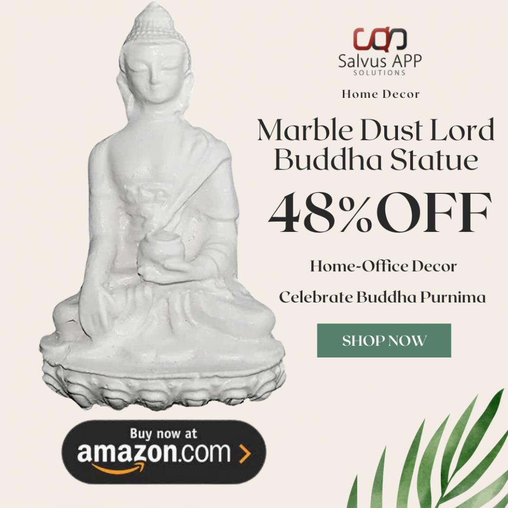 Buddha statues for living room

https://www.amazon.in/dp/B07HN3ZGN4

Lord buddha is beautifully handmade statue that brings the love, joy and success all over around where ever it is placed. This handmade marble buddha is finely inscripted and can embellish any corner of your house. You can present this statue as a gift or return gift to your guests. This handmade statue is very durable, attractive and an amazing addition for your home décor. The size of this statue is 12x9x5 cm (lwh).