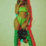 Chanel-West-Coast-Smoking-Green-lingerie-4